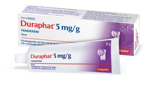 Duraphat 5 mg/g Natriumfluorid, tandkräm, 51 Kronans Apotek | Kronans Apotek