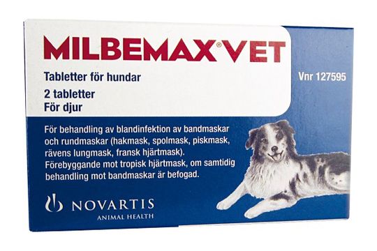 Köp VET för hundar Milbemycinoxim mg/Prazikvantel mg, tabletter 2 st på Kronans Apotek | Kronans Apotek