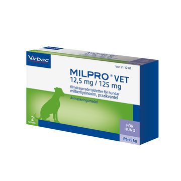 Köp Milpro vet 12,5 mg/125 filmdragerad tablett, 2 st på Kronans | Kronans Apotek