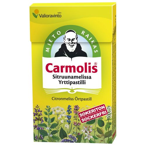 Carmolis Örtpastill Citronmelis Halstablett, 45 g