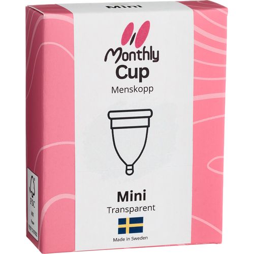 MonthlyCup Mini transparent Menskopp 1 st